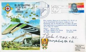 WW2 Mr Peelen and Flt Lt King signed special Escape from Arnhem cover SC33d. 70c Nederland stamps