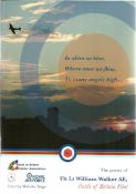 The Poetry of Flight Lt William Walker AE, a battle of Britain pilot. A paperback book, signed by