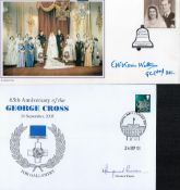 4 Handsigned FDCs Including George Cross FDC, RAF Sealand FDC and Golden Wedding Anniversary.