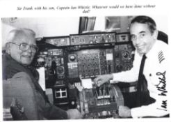 Concorde. A 8x6 black and white photo of Sir Frank Whittle with his Son Captain Ian Whittle. Photo