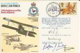 Air Vice Marshal D. C. T. Bennett CB CBE DSO signed FDC No35 Sqn RAF 60th Anniversary of the