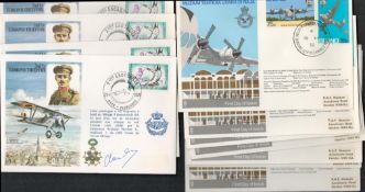 WW2. Dealers/Traders Lot of 16 FDC packs with multiples in each pack, some signed. 2nd Lt Edmond