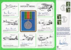 World War II DM Medal Large Cover Collection 5 fantastic, signed covers includes subjects The