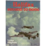 Victor Bingham. Halifax Second To None. A WW2 first edition hardback book in good condition.