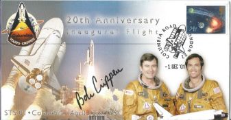 Space Bob Crippen NASA Astronaut signed 2002 Space Shuttle STS1 Limited Edition cover . Good