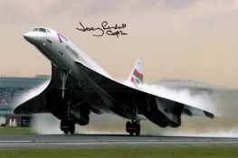 Concorde. A signed 10x8 colour photo. Signed by Captain Jeremy Rendall. Photo shows the Concorde