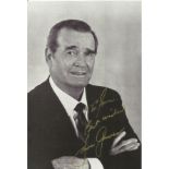 James Garner signed and dedicated 6x4 inch black and white photograph. Garner played in many films