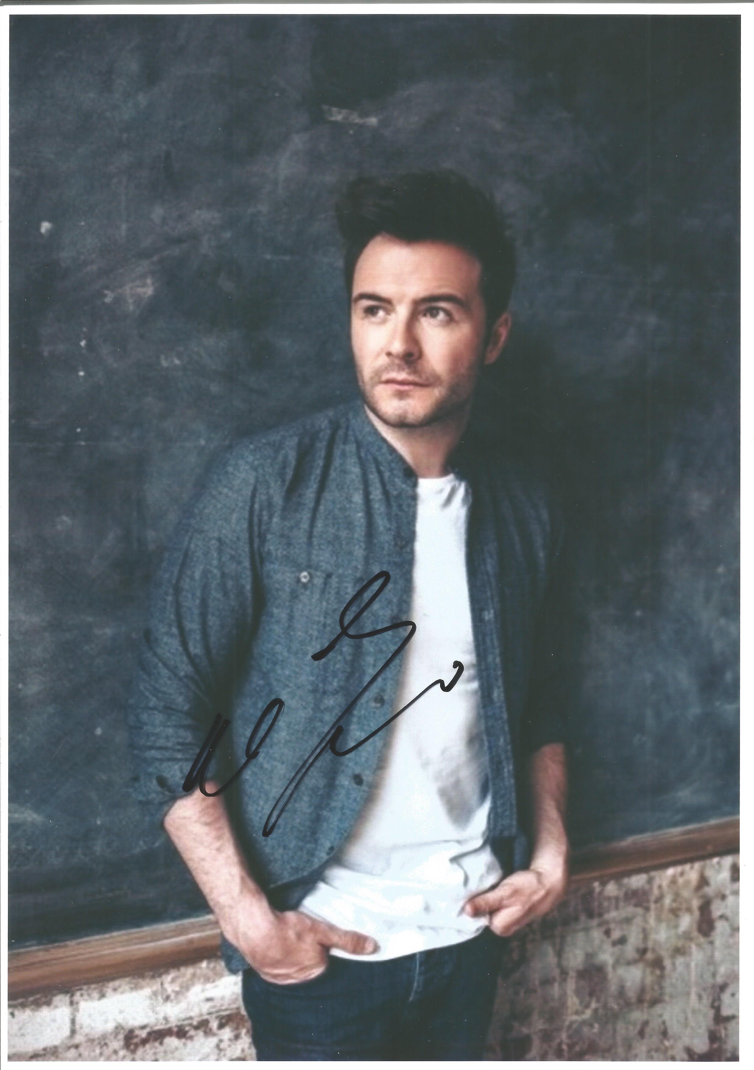 Shane Filan Westlife Music Signed 12 x 8 inch colour Photograph. Good condition Est.