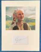 Mark Rylance 16x12 inch mounted signature piece includes BFG colour photo and signed album page.