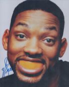 Will Smith signed 10x8 inch colour photo. Smith has been nominated for five Golden Globe Awards