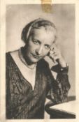 Marie Marvingt, 1875-1963, Athlete; Aviator Signed Postcard Photo. Good condition Est.