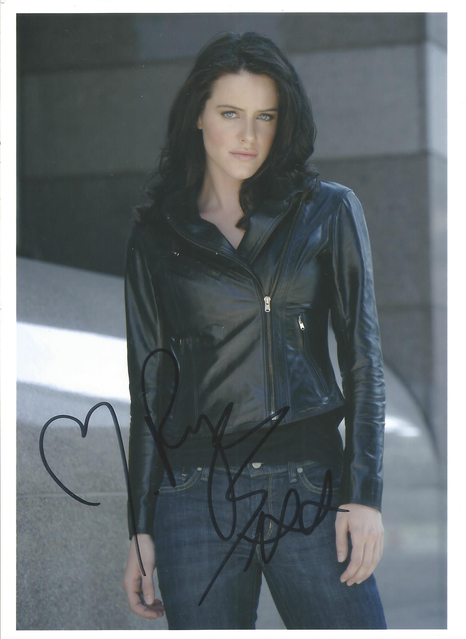 Michelle Ryan signed 8x6 colour photograph. Ryan is an English actress who was known for her roles - Image 2 of 2