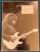 Joan Armatrading 16x12 inch mounted and matted signature piece includes superb black and white