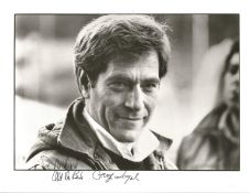 George Segal signed 10 x 8 inch black and white photo. Dedicated. Good condition Est.