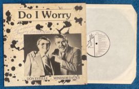 Don Estelle, 1933 2003, signed LP Record Do I Worry. Good condition Est.