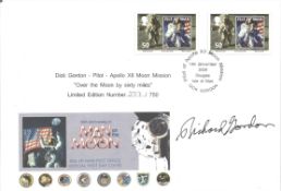 Astronaut Dick Gordon signed 40th Anniversary Man on the Man FDC Limited Edition 377/750 PM Pilot of