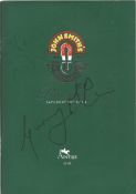 Horse Racing Ginger McCain signed Grand National April 10th, 2010, programme signature on cover.