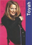 Toyah Willcox signed 6x4 inch colour photo. Signed in blue biro. Toyah Ann Willcox, born 18 May