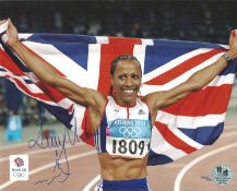 Olympics Kelly Holmes signed 10x8 inch colour photo. Dame Kelly Holmes DBE OLY, born 19 April