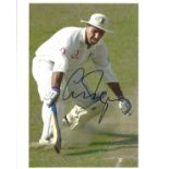 Graham Thorpe signed 10x8 action cricket photo. Good condition Est.