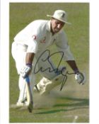 Graham Thorpe signed 10x8 action cricket photo. Good condition Est.