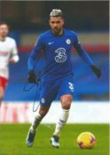 Football, Emerson Palmieri signed 12x8 inch colour photograph pictured in action for Chelsea.