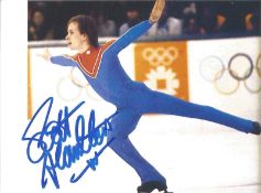 Olympics Scott Hamilton signed 6x4 inch colour photo. American Olympic champion in the Men's
