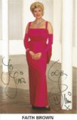 Faith Brown signed 6x4 inch colour photo dedicated. Faith Brown, born Eunice Irene Carroll; 28 May