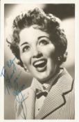 Marion Ryan signed 6x4 inch black and white photo. Marion Ryan, 4 February 1931 - 15 January 1999,