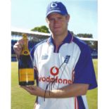 Matthew Hoggard signed 10x8 inch colour cricket photo. Good condition Est.