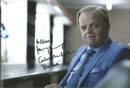 Toby Jones, signed, dedicated and inscribed 12x8 inch colour photograph. Jones is best known for his