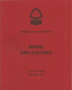 Nottingham Forest FC Reports and Accounts for the year ended 30th April 1979. good item. Good