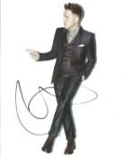 Olly Murs signed 10x8 inch colour photo. Oliver Stanley Murs born 14 May 1984 is an English