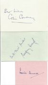Cricket Kent Legends Collection 3 signed album pages includes Colin Cowdrey, Les Ames and Godfrey