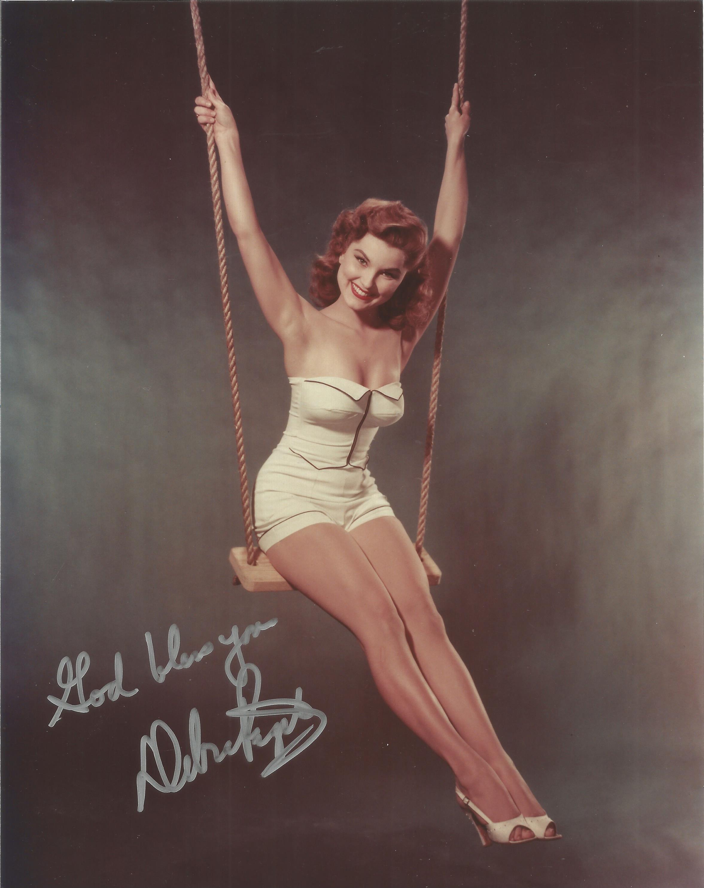 Debra Paget signed 10x8 inch colour photo. Good condition Est.