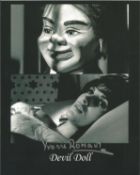 Yvonne Romain signed 10x8 Devil Doll black and white photo. Yvonne Romain, born Yvonne Warren, 17