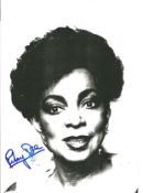 Ruby Dee black and white 10x8 signed photograph. Dee was an American actress who originated the role