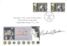 Dick Gordon signed FDC 40th Anniversary Man on the Moon, Dick Gordon Pilot Apollo XII Moon Mission