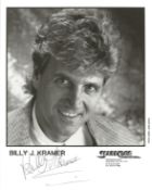 Billy J Kramer signed 10x8 inch black and white promo photo. William Howard Ashton born 19 August