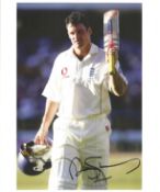 Cricket Andrew Strauss signed 10x8 inch England colour photo. Sir Andrew John Strauss OBE, Kt,