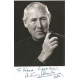 Anthony Quayle signed 6x3 black and white photo. Good condition Est.