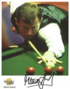 Snooker. Steve Davis signed 10x8 inch colour photo. Photo shows Davis in action. Steve Davis, OBE,