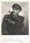 WW2 Count Felix von Luckner signed 6 x 4 inch b/w photo. Good condition Est.