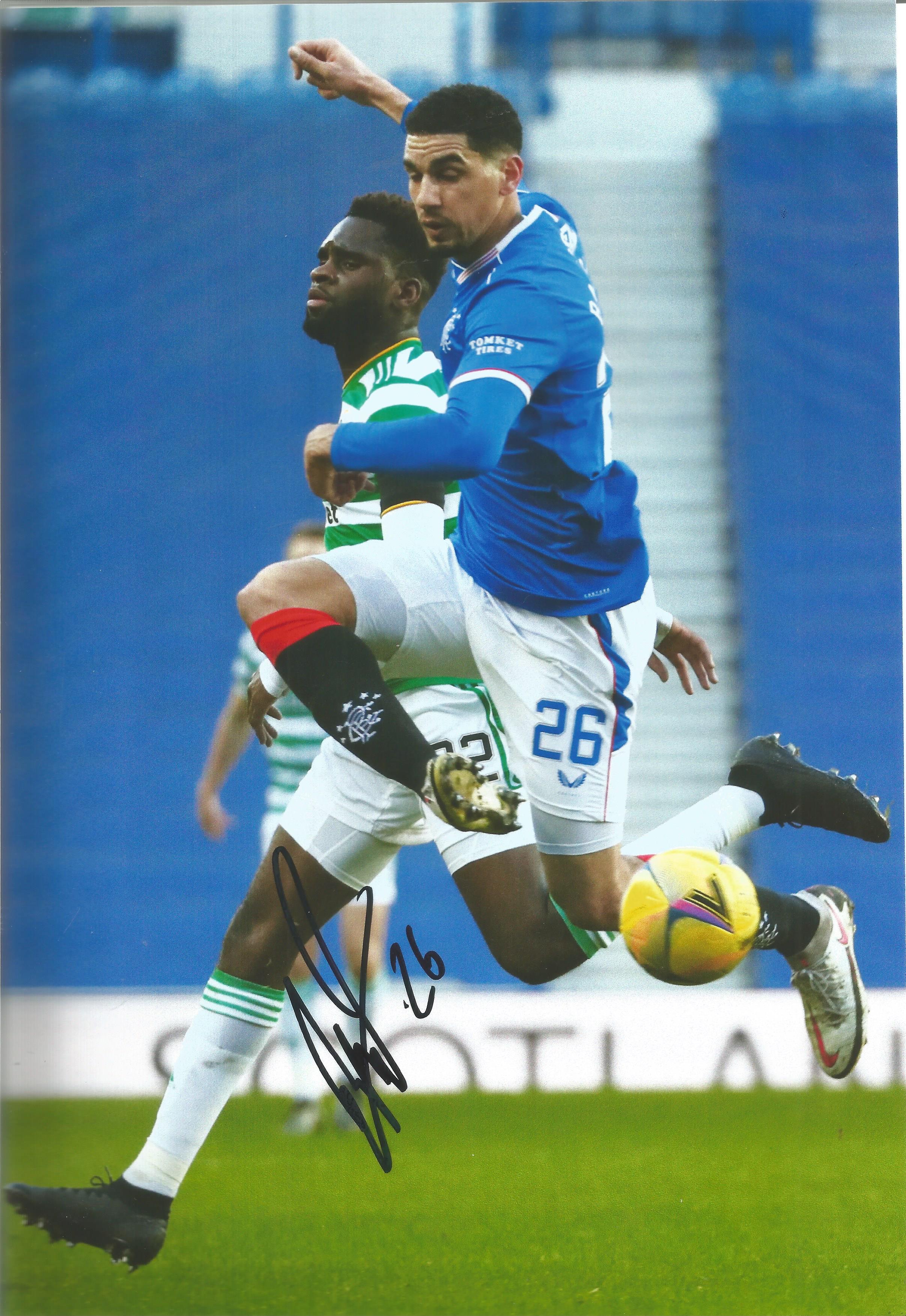 Football, Leon Balogun signed 12x8 colour photograph pictured in action playing for Rangers. Balogun - Image 2 of 2