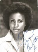 Viola Billups Signed 6x4 inch black and white photo, signed in her stage name of Pearly Gates,