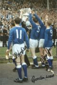 Football Everton Legends multi signed 12x8 inch colour photo signatured include Derek Temple, Alex