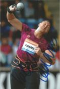 Olympics Valeria Adams signed 6x4 inch colour photo. New Zealand double Olympic Gold medallist in