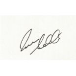 Darren Anderton signed white card with 10x8 inch colour unsigned photo. Good condition Est.