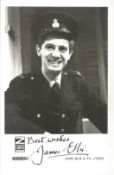 James Ellis, a signed Z Cars 5. 5x3. 5 inch cast card. Actor who played PC Lynch in Z Cars. Good