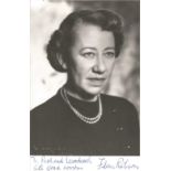 Flora Robson signed 6x3 black and white photo. Dedicated. Good condition Est.